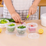 5pcs Plastic Storage Containers with Lids Refrigerator Organizer Box for Kitchen - Extra Image