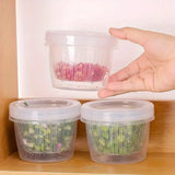 5pcs Plastic Storage Containers with Lids Refrigerator Organizer Box for Kitchen - Extra Image