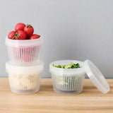 5pcs Plastic Storage Containers with Lids Refrigerator Organizer Box for Kitchen - Extra Image