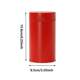 5PCS Tinplate Tea Tins Airtight Storage Container for Coffee Tea Sugar - Top-Down View