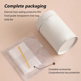 5PCS Tinplate Tea Tins Airtight Storage Container for Coffee Tea Sugar - 45-Degree Angle