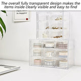 Storage Organizer Box Mini Plastic Desktop Drawers Desk Craft Cabinet For Office - 6 Grids - Extra Image