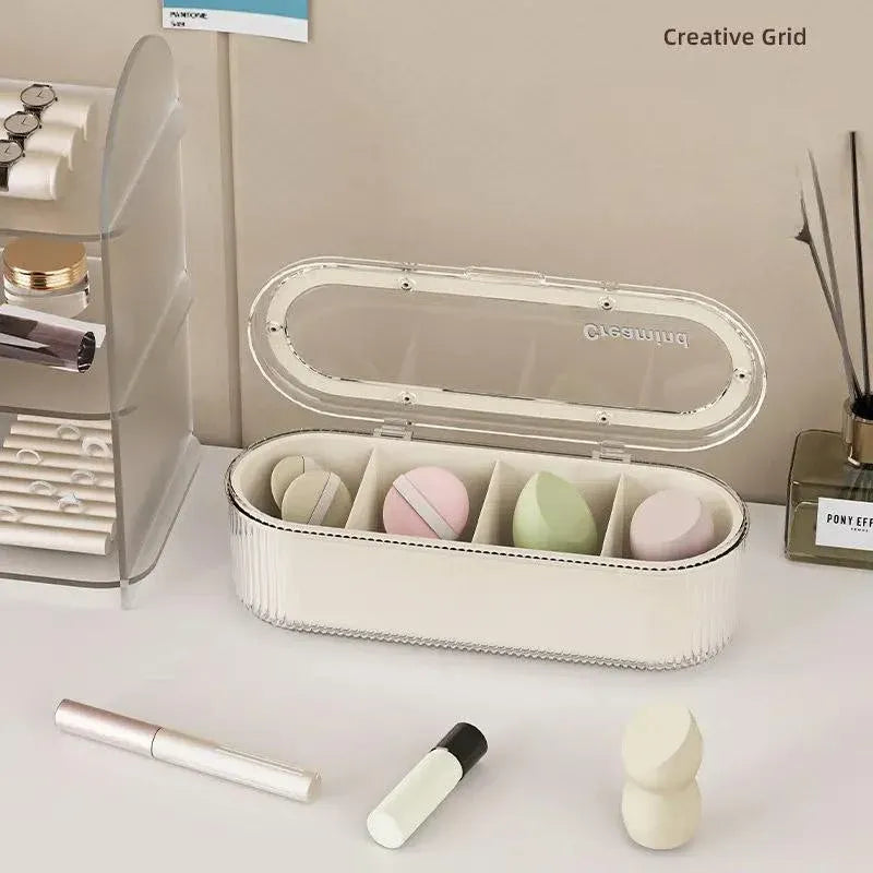 Large Storage Box with Lid Organiser Multi Compartment Organiser Container