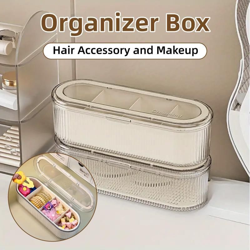 Large Storage Box with Lid Organiser Multi Compartment Organiser Container