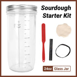 24oz Bread Fermentation Glass Jar Baking Supplies Airtight Container Dough