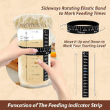 24oz Bread Fermentation Glass Jar Baking Supplies Airtight Container Dough - Low Angle