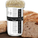24oz Bread Fermentation Glass Jar Baking Supplies Airtight Container Dough - Extra Image