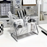 6 Compartment Remote Control Organizer Miscellaneous Shelf Living Room Storage - 45-Degree Angle