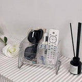 6 Compartment Remote Control Organizer Miscellaneous Shelf Living Room Storage - Low Angle