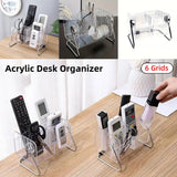 6 Compartment Remote Control Organizer Miscellaneous Shelf Living Room Storage - Extra Image