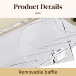 Wall Mounted Bathroom Shelf Cosmetics Storage Box Organiser Space Saving Rack