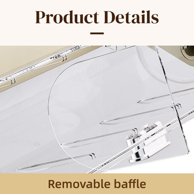 Wall Mounted Bathroom Shelf Cosmetics Storage Box Organiser Space Saving Rack