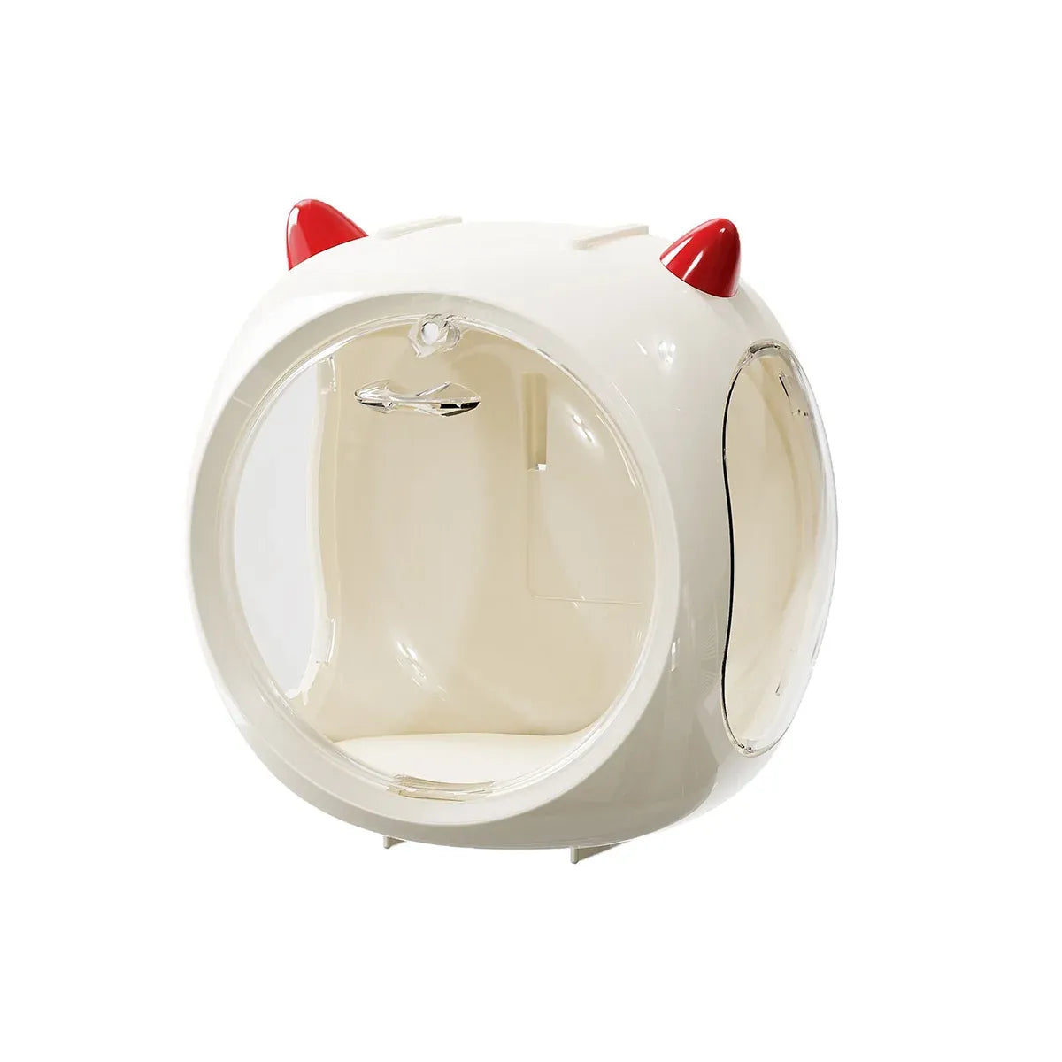 Space Capsule Storage Box Transparent Doll Model Display Organiser
