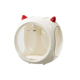 Space Capsule Storage Box Transparent Doll Model Display Organiser