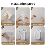 Wall Mounted Foldable Laundry Basket for Bedroom Laundry Room