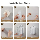 Wall Mounted Foldable Laundry Basket for Bedroom Laundry Room - 45-Degree Angle