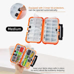 Fishing Tackle Box Gear Storage Case Hook Accessory Organizer Tool Box Portable - L