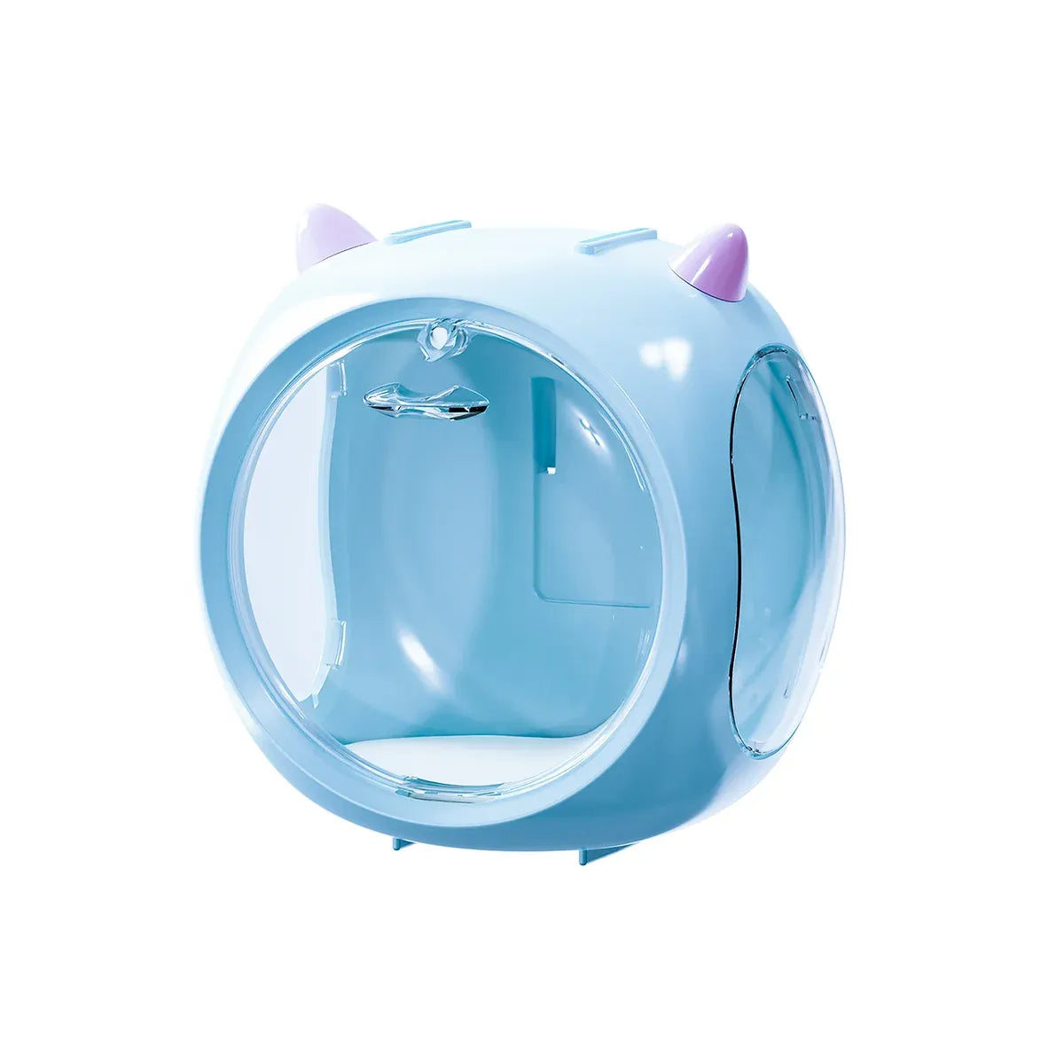 Space Capsule Storage Box Transparent Doll Model Display Organiser