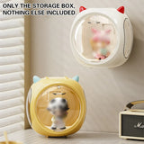 Space Capsule Storage Box Transparent Doll Model Display Organiser - 45-Degree Angle