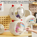 Space Capsule Storage Box Transparent Doll Model Display Organiser - Rear View