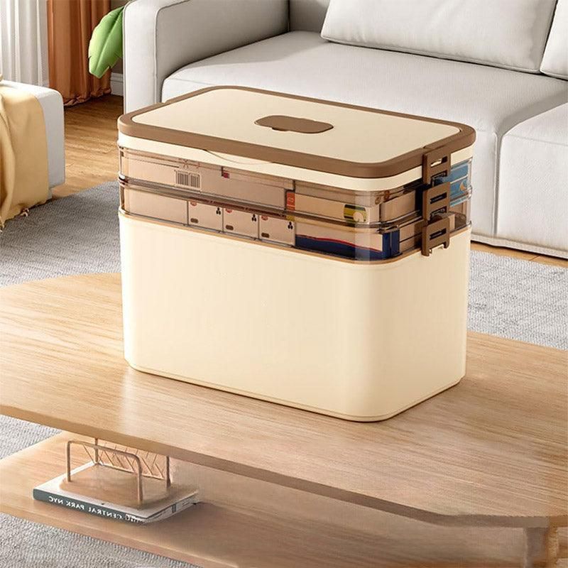 Household Medicine Box 3 Layer Plastic Portable First Aid Storage Organizer Case
