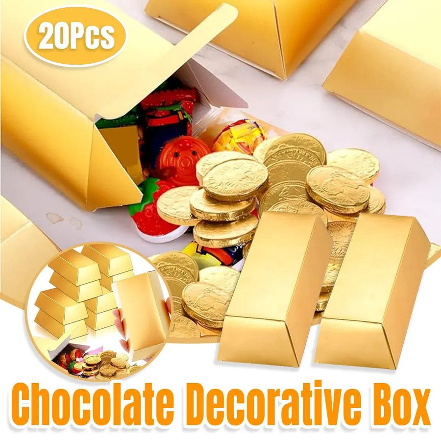 20pcs Candy Box Chocolate Box Party Decoration Carton Box for Gifts and Favors - L