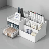 Cartoon Drawer Type Cosmetic Jewelry Storage Box Desktop Student Stationery Box - Pink - Extra Image