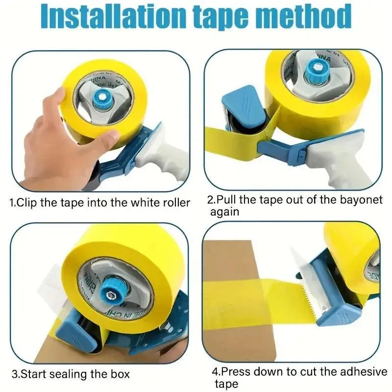 Handheld Tape Sealer Clear Tape Cutter Portable Adhesive Sealing Tool for Bags