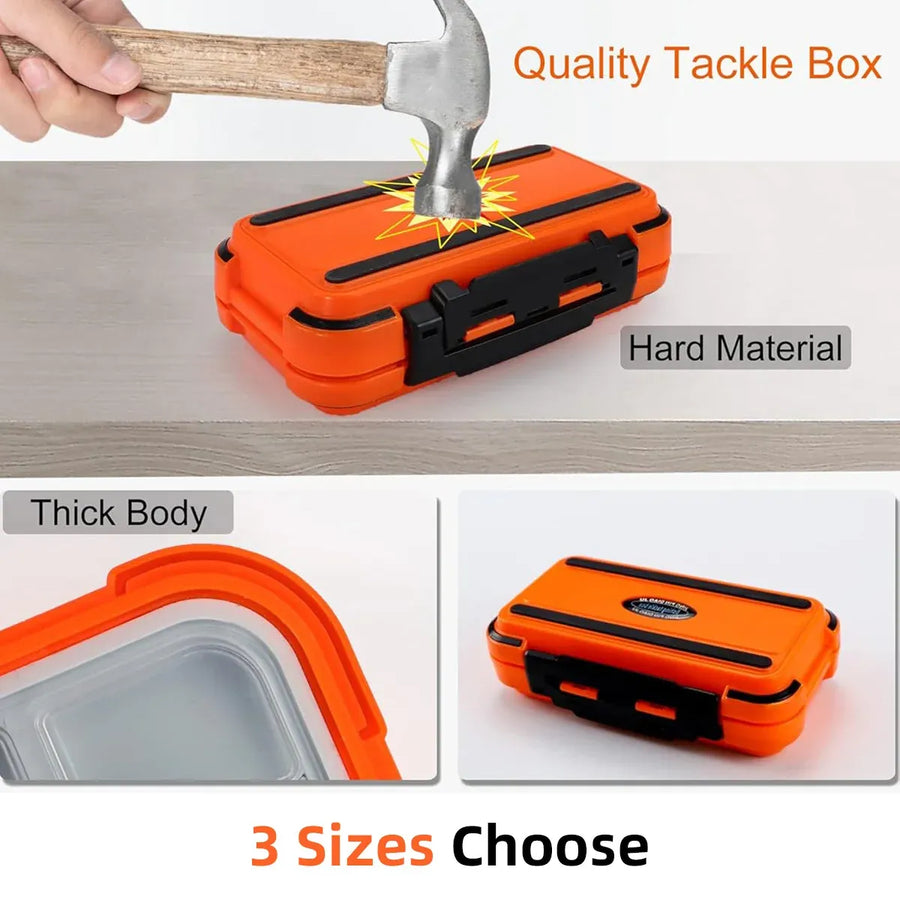 Fishing Tackle Box Gear Storage Case Hook Accessory Organizer Tool Box Portable - S