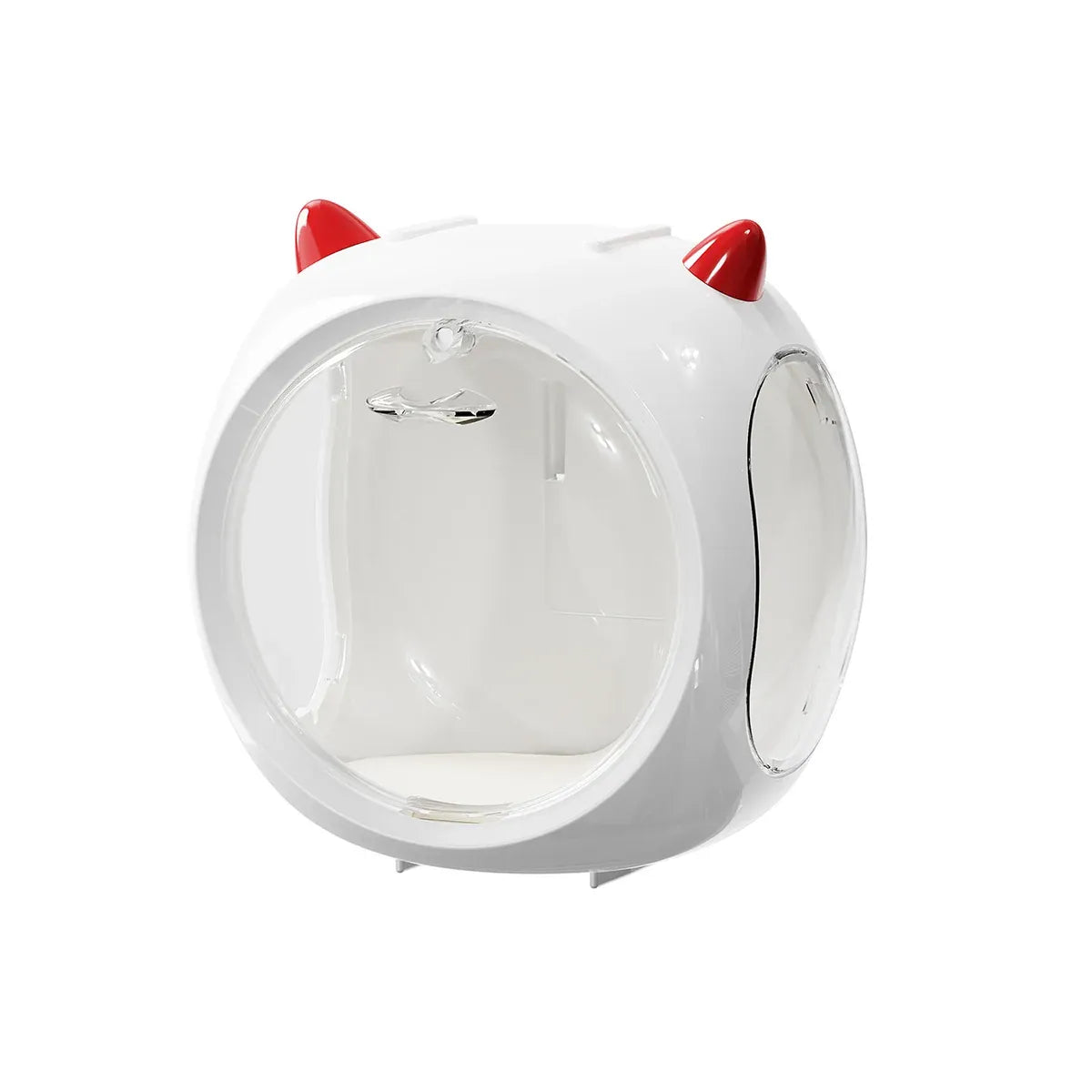 Space Capsule Storage Box Transparent Doll Model Display Organiser