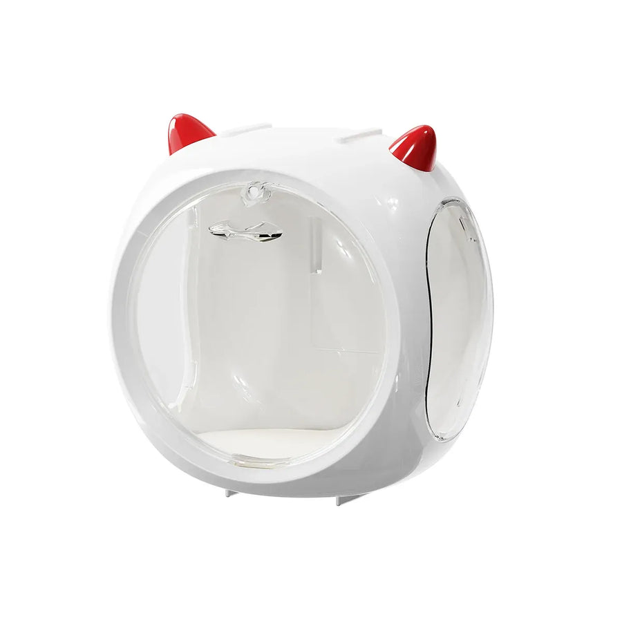 Space Capsule Storage Box Transparent Doll Model Display Organiser