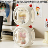 Space Capsule Storage Box Transparent Doll Model Display Organiser - Extra Image