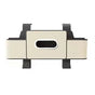 Vehicle Backrest Storage Box Multifunctional Organizer with Tissue and Cup Holders - Beige