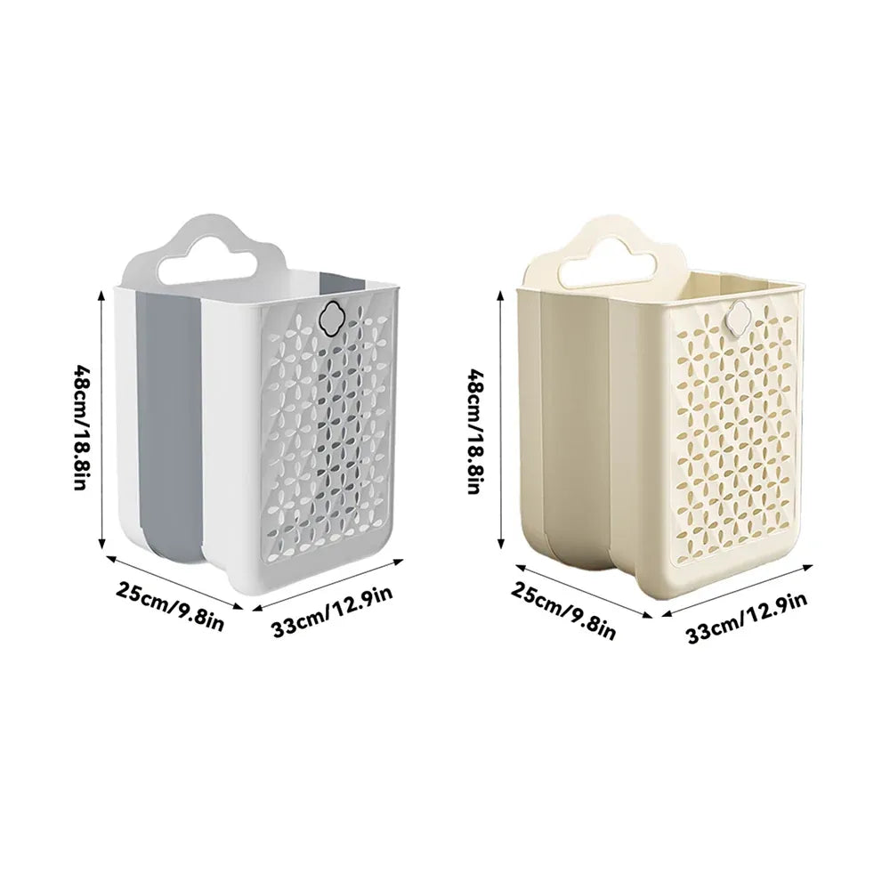 Wall Mounted Foldable Laundry Basket for Bedroom Laundry Room