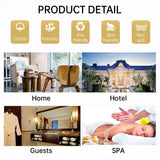 Cotton Kimono Collar Bathrobe Hotel Quality Thick Fleece Towel Embroidered Robe - Velvet