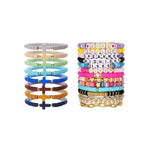8/14pcs Bohemian Bracelet Set Colourful Beaded Bracelets Stackable Jewelry Gift - 8PCS