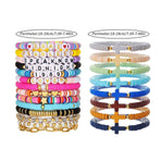8/14pcs Bohemian Bracelet Set Colourful Beaded Bracelets Stackable Jewelry Gift - 8PCS