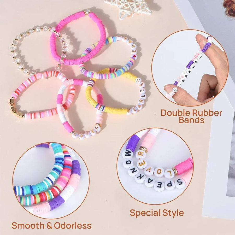 8/14pcs Bohemian Bracelet Set Colourful Beaded Bracelets Stackable Jewelry Gift - 8PCS
