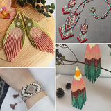 12000Pcs 3mm 24-Colour Glass Seed Bracelet Beads Kit - Side View