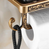 Aluminum Wall Mounted Bathroom Toilet Paper Holder Rack Phone Towel Tissue Roll - Extra Image