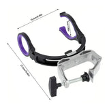 Adjustable Boat Fishing Rod Holder Clamp-on Pole Bracket Pod Rest Fishing Stand - Side View