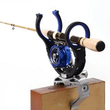Adjustable Boat Fishing Rod Holder Clamp-on Pole Bracket Pod Rest Fishing Stand - Close-Up Angle