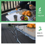 Foldable Stainless Steel Camping Trash Rack Portable - Extra Image