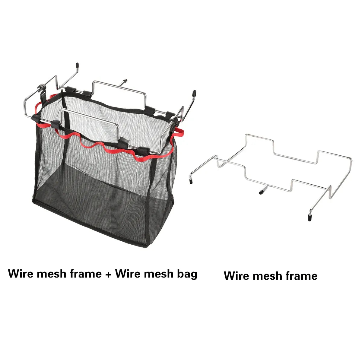 Foldable Stainless Steel Camping Trash Rack Portable