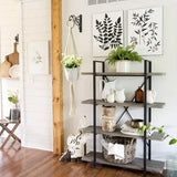 Hanging Plant Holder Iron Hooks Outdoor Planter Hanger Garden Decoration Hooks - Top-Down View