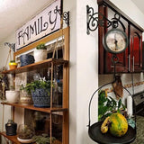 Hanging Plant Holder Iron Hooks Outdoor Planter Hanger Garden Decoration Hooks - 45-Degree Angle