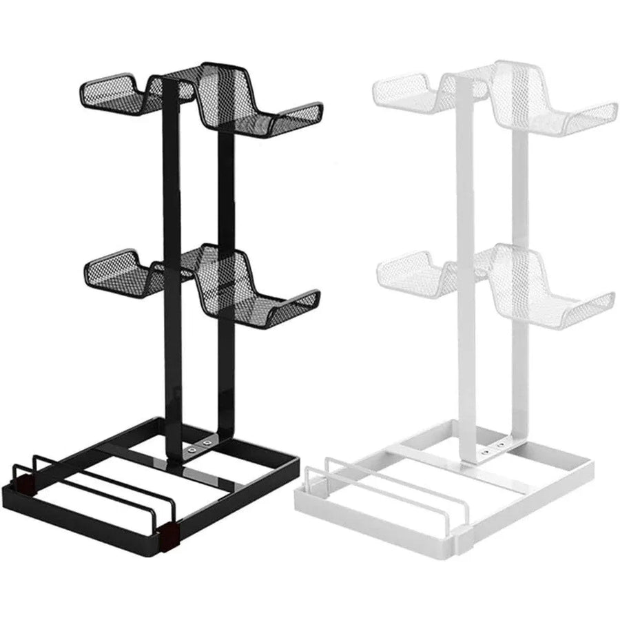 Headphones and Game Controller Holder Stand Desk Bracket for Accessories Display - White