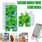 2Pcs Silicone Mobile Phone Stand Mould Holder Casting Mold Resin Epoxy Craft Au