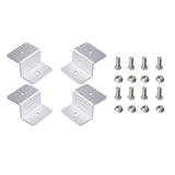 4 Pcs Solar Panel Z-Bracket  Mounting Flat Roof Yacht Rv Mount Aluminum Kit Au