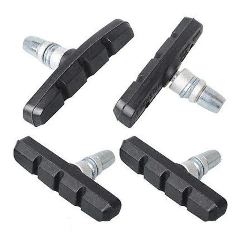 4Pcs Mountain Bicycle V Braking Pads Blocks Shoes For Bike V Brake System Black